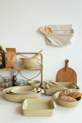 Earthy-Tone Debossed Cookware Collection