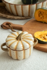 Soft Earthy Tone Speckled Pumpkin Cookware