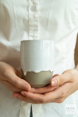 White Half-Dip Hang Glaze Tableware Collection