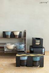 Earthy Tones and Blue Half-dipped Mug Collection