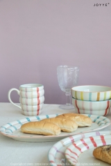 Cute Colorful Stripes Tableware Collection