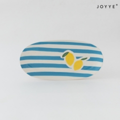 Summer Stripe Lemon Ceramic Tableware