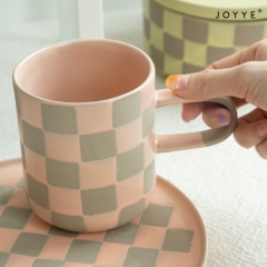 Soft Tone Checkerboard Tableware Collection