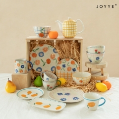 Hand-Painted Fruits Ceramic Dinnerware