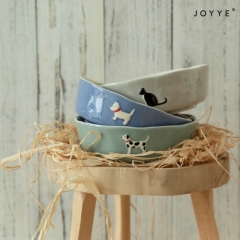 Lovely Embossed Pet Ceramic Dinnerware