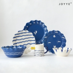 Blue and White Sea Vibe Dinnerware Collection
