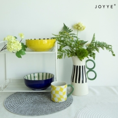 Playful Irregular Checker Tableware