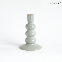 Colorful Multi-crafts Geometric Stacking Ceramic Candle Holders
