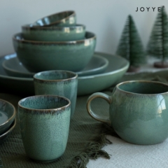 The Jade Green Christmas Mugs