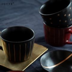 Red and Black Christmas Mugs