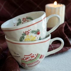 The Christmas Vibe Handpainted Mugs