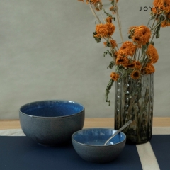 The Matte Blue Dinnerware Collection