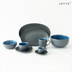 The Matte Blue Dinnerware Collection
