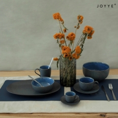 The Matte Blue Dinnerware Collection