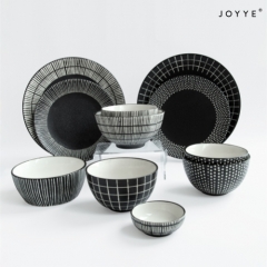Classic Black and White Stripes Tableware