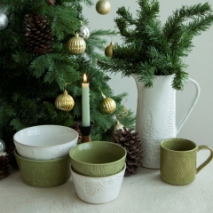 Embossed Christmas Tableware Collection