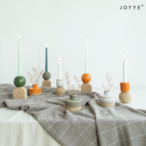 Retro Jade Candleholders and Planters