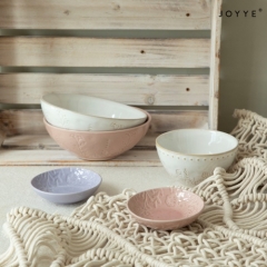 The Pink and Purple Debossed Cookware by Joyye