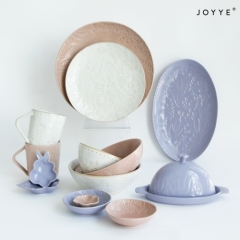 The Pink and Purple Debossed Cookware by Joyye