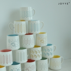 The Chic Debossed Patterned Mug Collection by Joyye