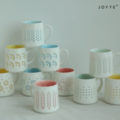 The Chic Debossed Patterned Mug Collection by Joyye
