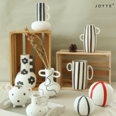 The Minimalist White Matte Ceramic Vase Collection by Joyye