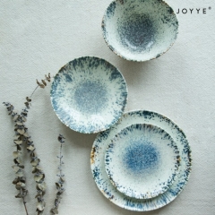 The Green Tones Reactive Glazed Tableware Collection by Joyye