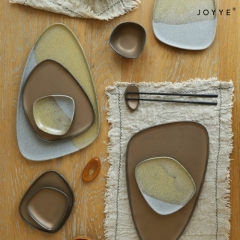 The Irregular Shape Reactive Glaze Tableware Collection by Joyye
