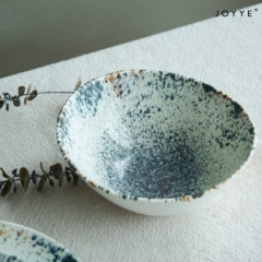The Green Tones Reactive Glazed Tableware Collection by Joyye