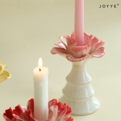 Gradient Color Flower Shape Ceramic Candle Holder
