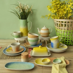 The Retro Rainbow Tableware Collection by Joyye