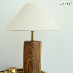 The Vintage Wood Grain Lamp Base and Candle Holders