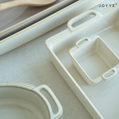 The Modern Soft Beige Geometry Cookware by Joyye
