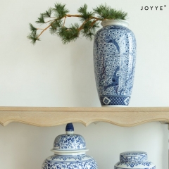The Glamorous Blue And White Ceramic Vase Collection by Joyye