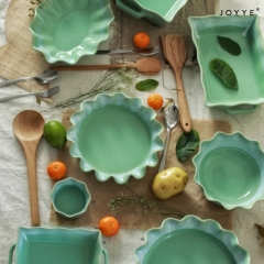 The Mint Green Lotus-Leaves Shaped Cookware Collection by Joyye