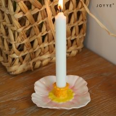 The Spring Colorful Embossed Floral Candle Holder Collection by Joyye