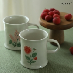 The Delicate Floral Embossed Mug Collection by Joyye