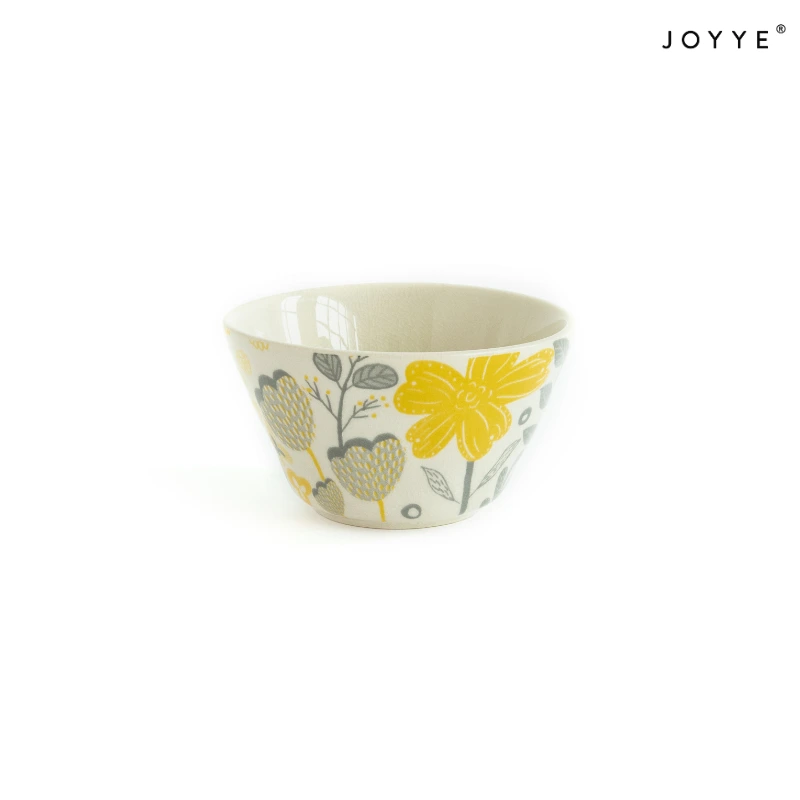 Hand-painted Colorful Flower Ceramic Bowls