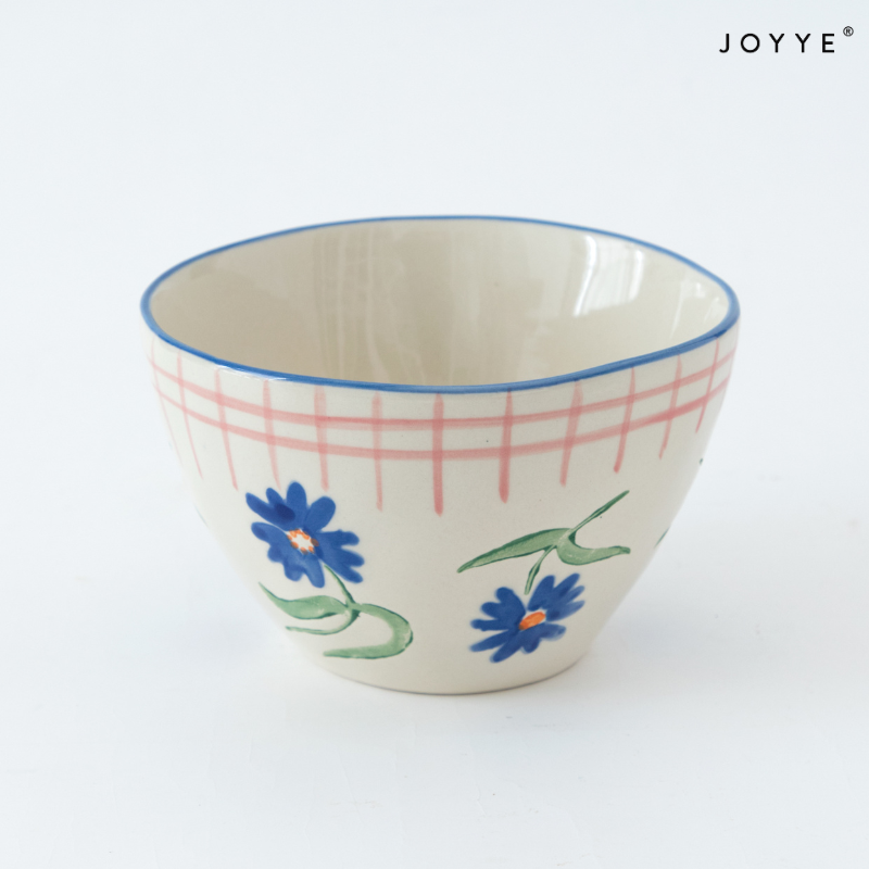 Hand-painted Flower and fruit Ceramic Bowl