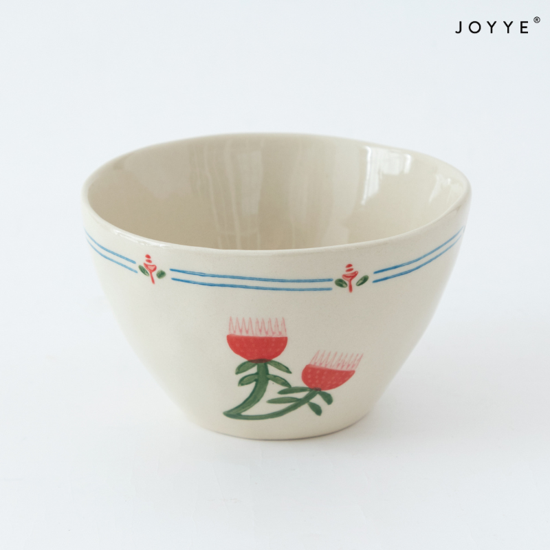 Hand-painted Flower and fruit Ceramic Bowl