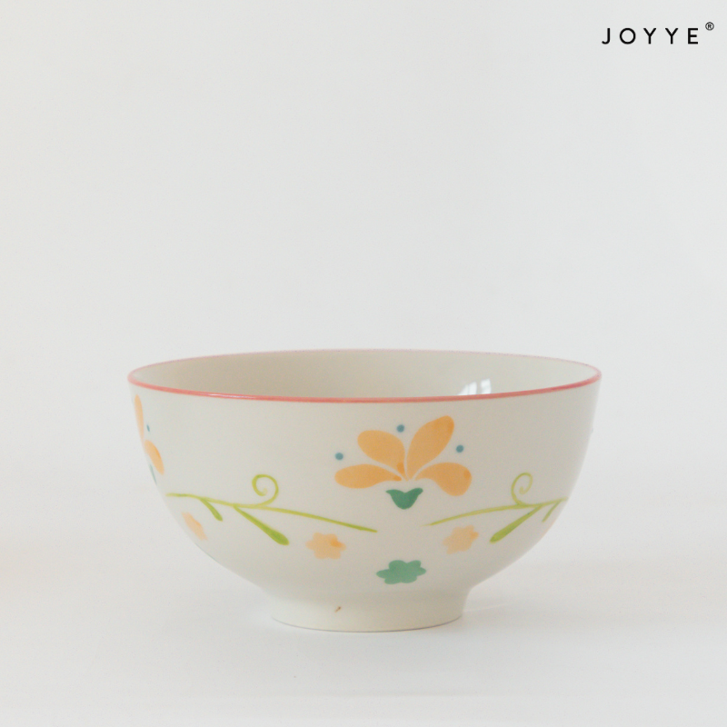 Hand-painted Flower and fruit Ceramic Bowl