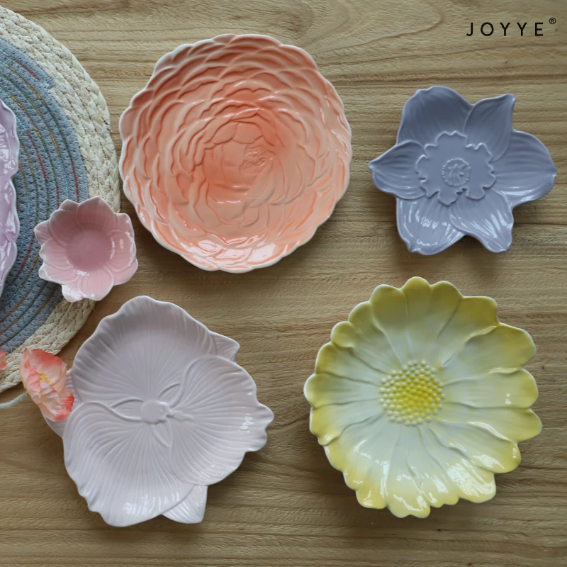 Maximalist Embossed Floral Ceramic Tableware