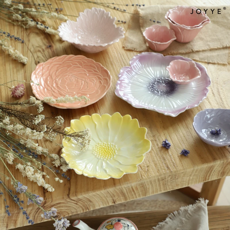 Maximalist Embossed Floral Ceramic Tableware