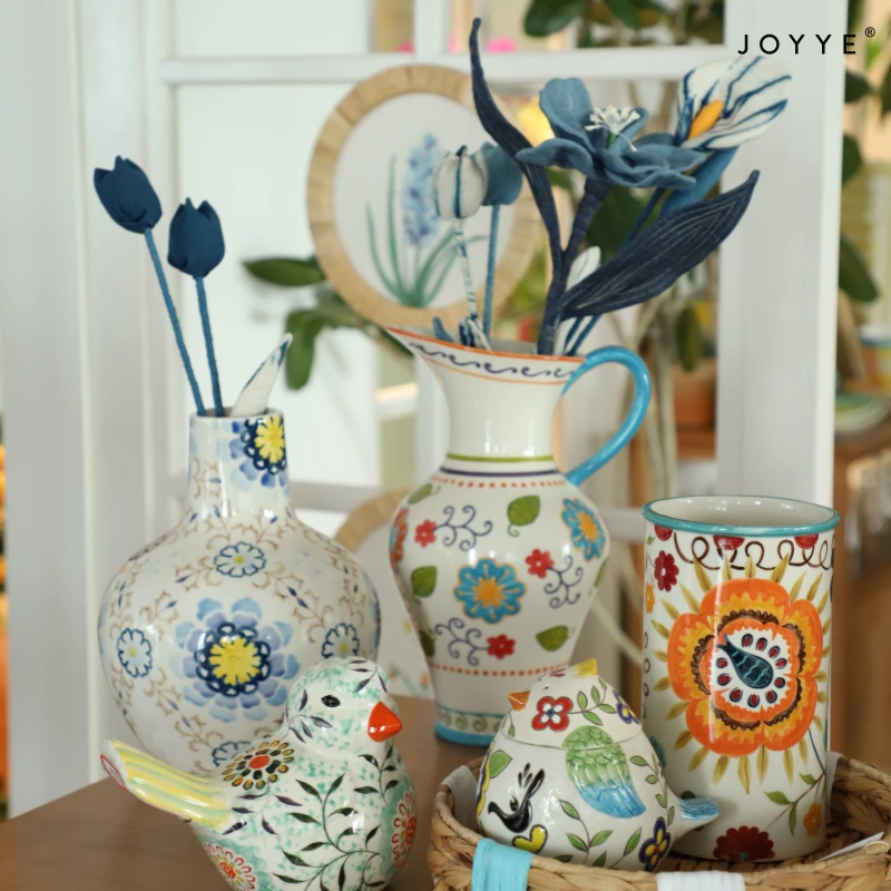 Ethnic-inspired Ceramic Vase