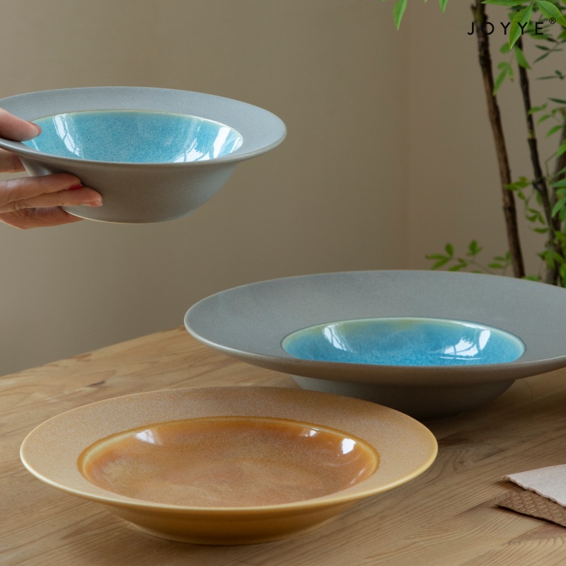 Blue and Brown Sugar Tone Tableware Collection