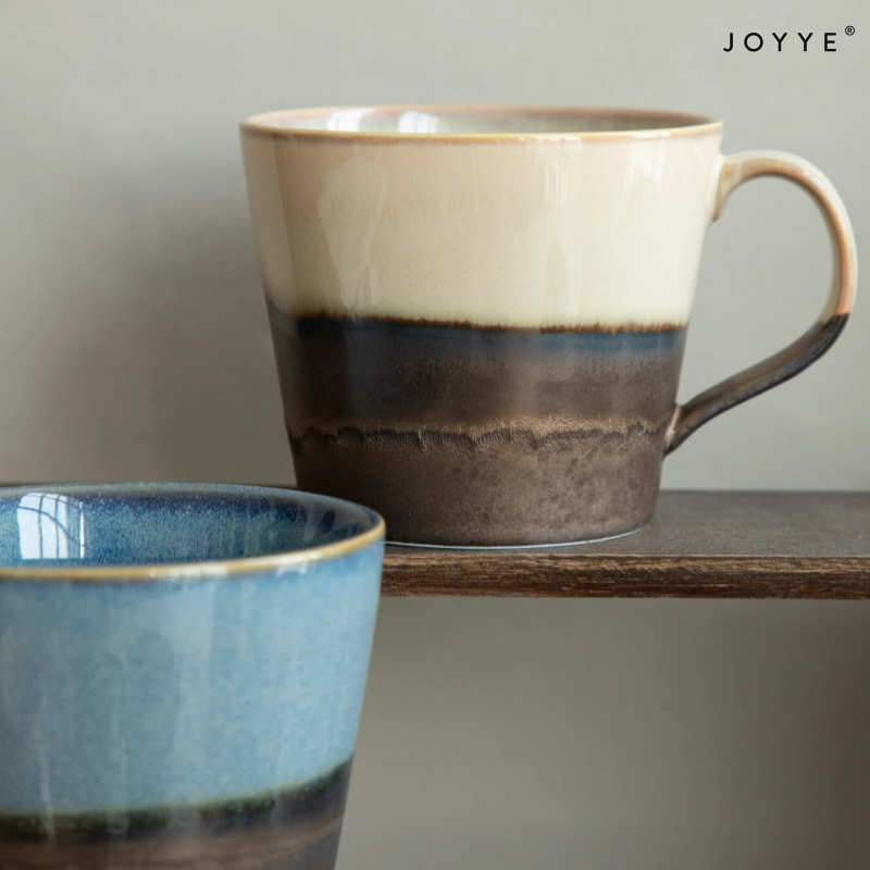 Earthy Tones and Blue Half-dipped Mug Collection