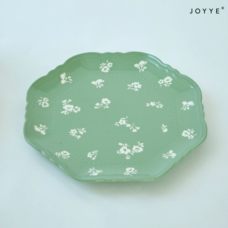 Hand-Painted Hexagon Ceramic Plates Supplier