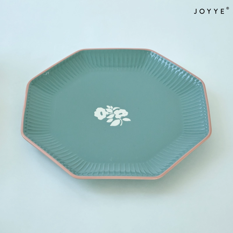 Hand-Painted Hexagon Ceramic Plates Supplier