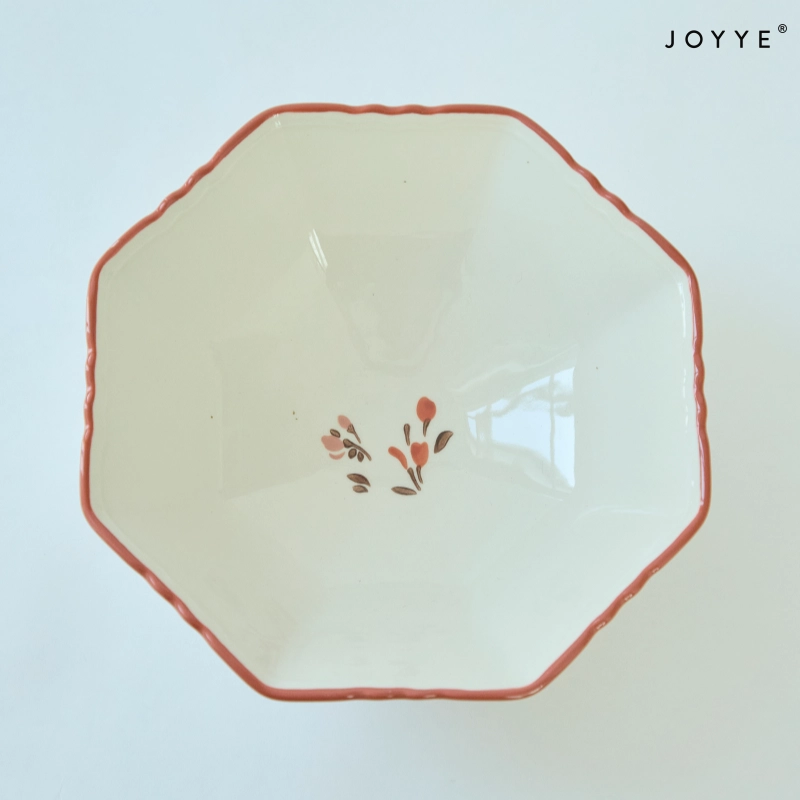 Hand-Painted Hexagon Ceramic Bowls Wholesale