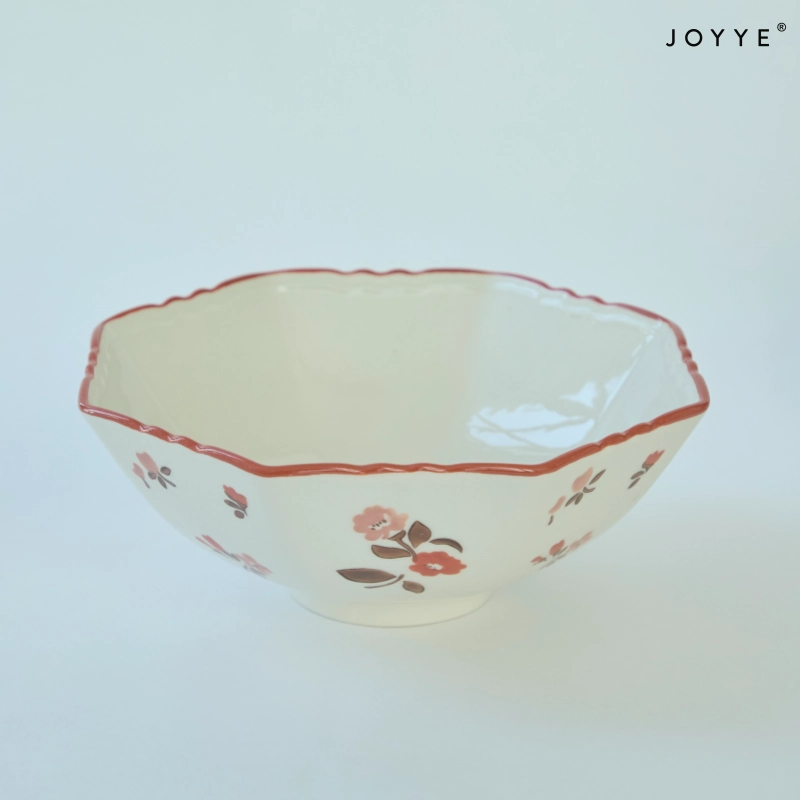 Hand-Painted Hexagon Ceramic Bowls Wholesale